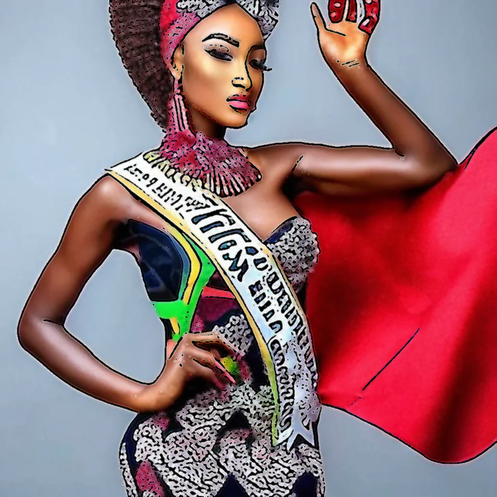 Artistic representation for Why South Africans supported me , not Chidimma - Miss Nigeria Universe contestant Ufa Dania