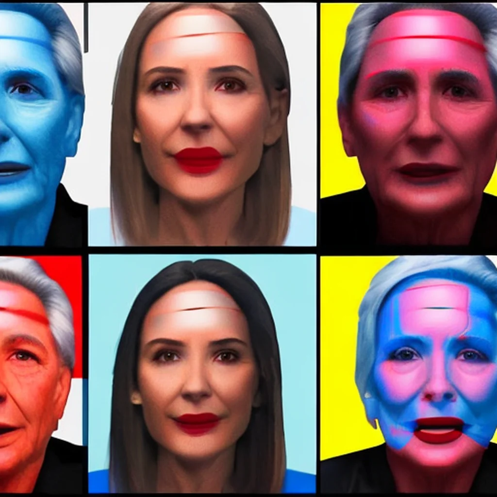 Artistic representation for A California bill would criminalize deepfakes that could swing the election.