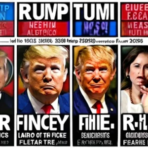 Artistic representation for Democrats target Trump muddled abortion message