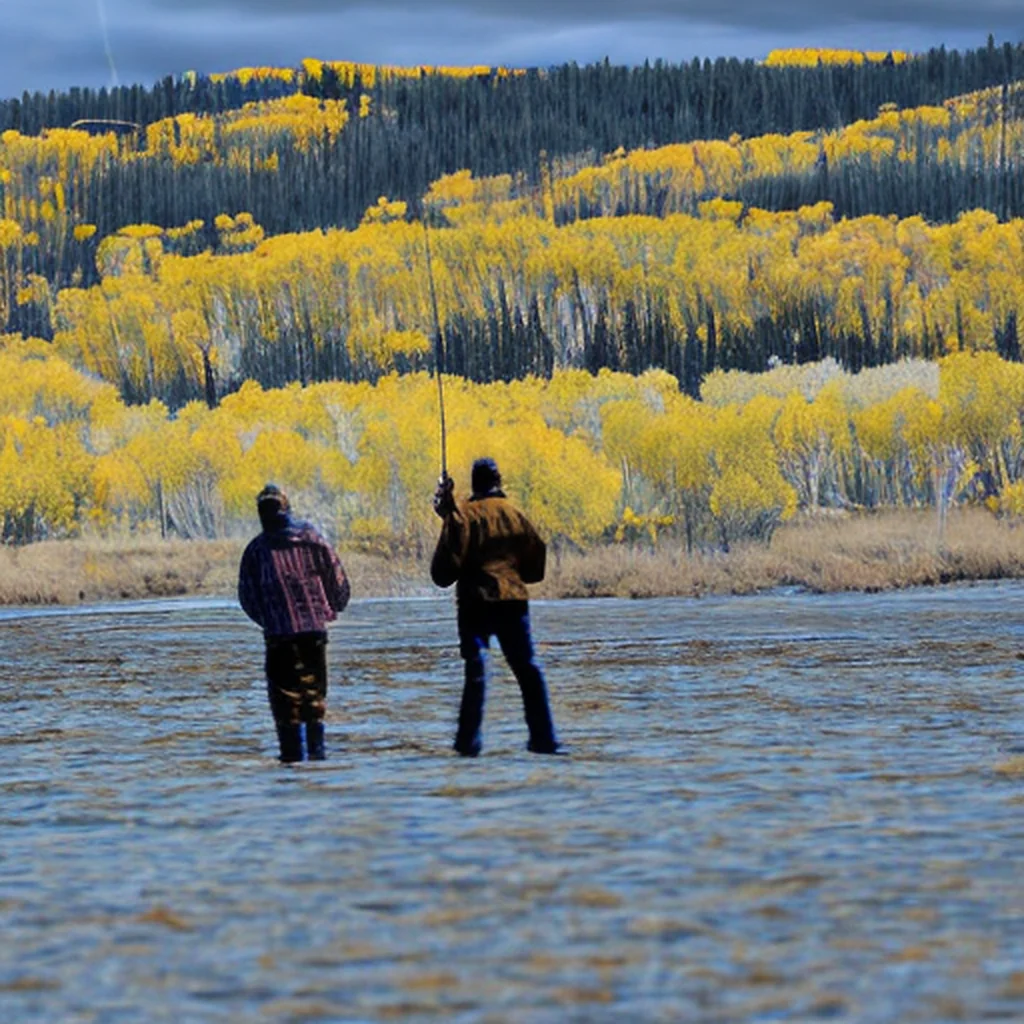 Artistic representation for Wyoming Game and Fish Drop Fall Fishing Forecast