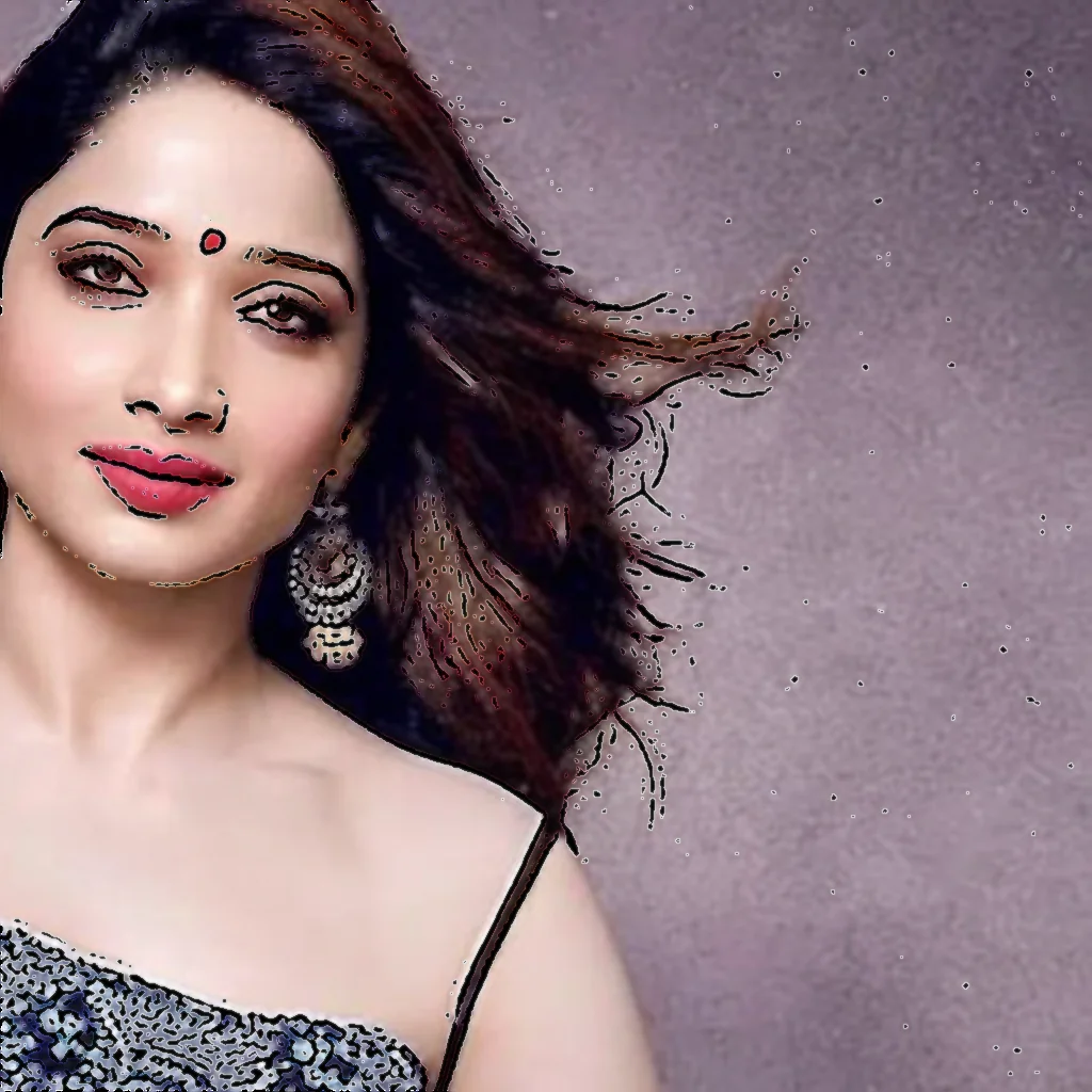 Artistic representation for Tamannaah Bhatia Says South Movies Are More Rooted Than Bollywood Films : They Focus On Basic Human