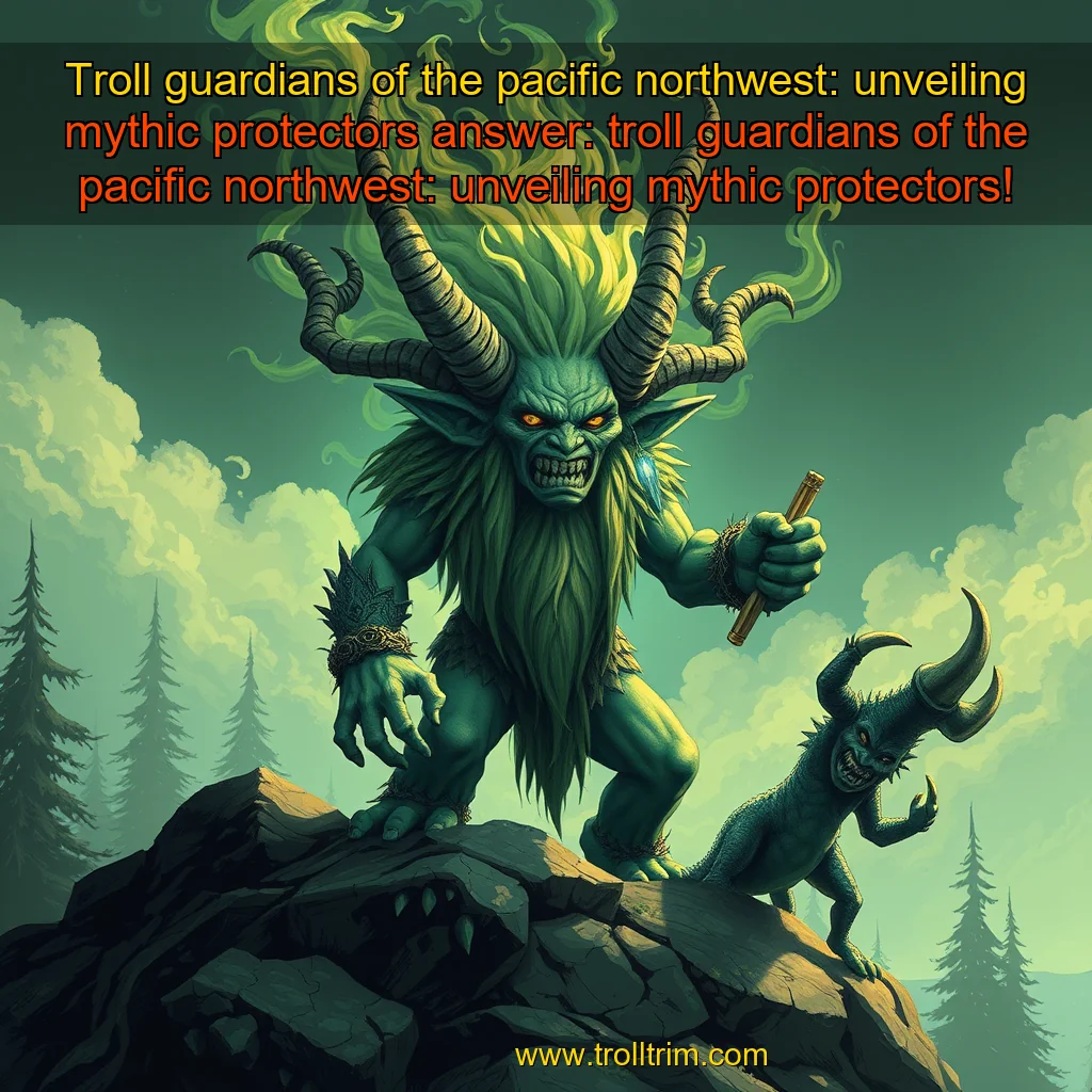 Artistic representation for Troll guardians of the pacific northwest: unveiling mythic protectors answer: troll guardians of the pacific northwest: unveiling mythic protectors!