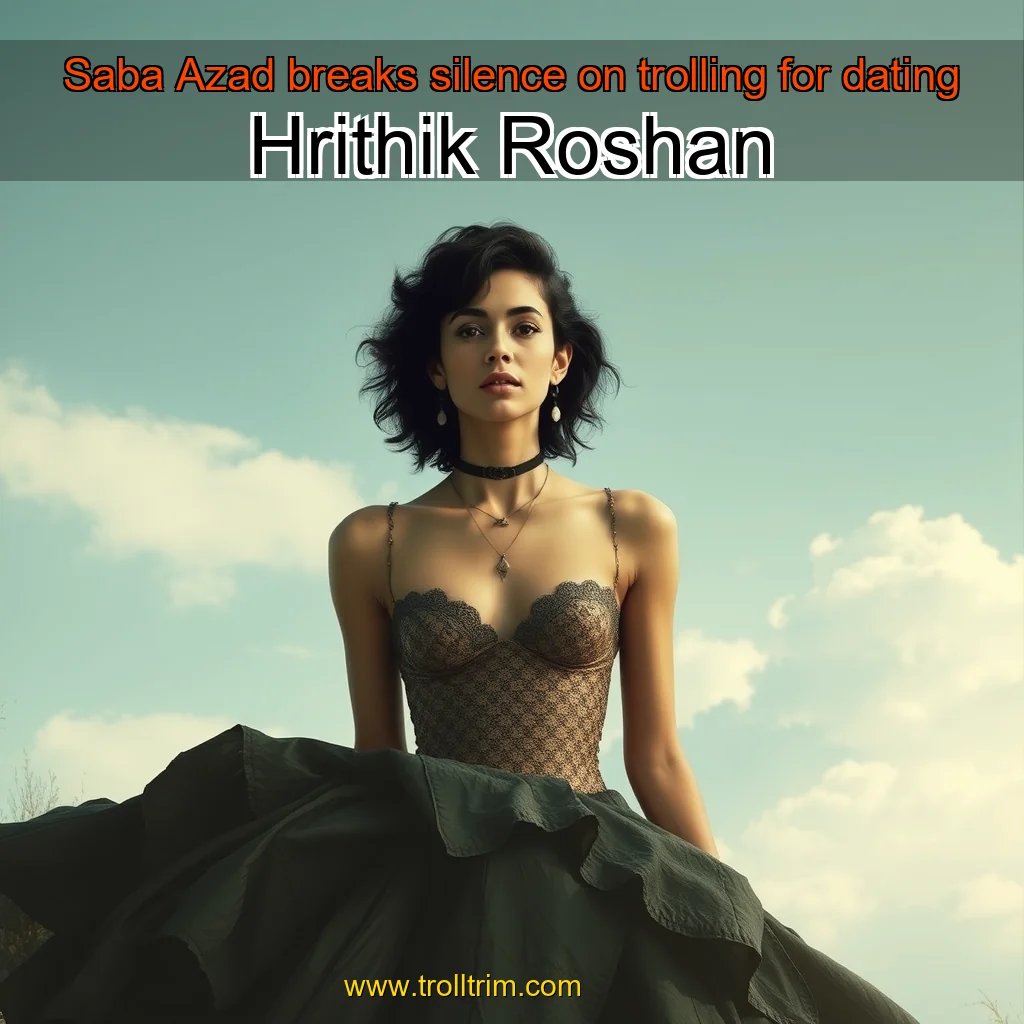 Artistic representation for Saba Azad breaks silence on trolling for dating Hrithik Roshan