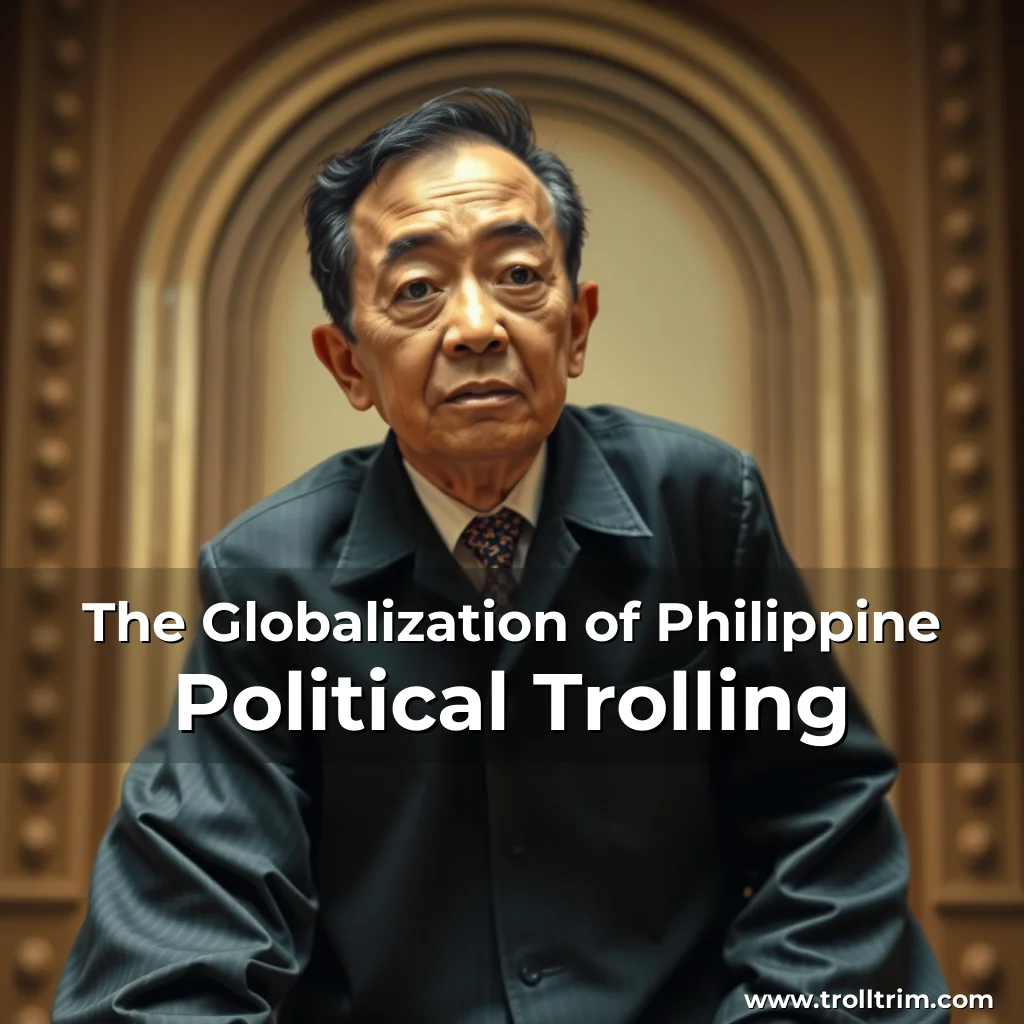 Artistic representation for The Globalization of Philippine Political Trolling