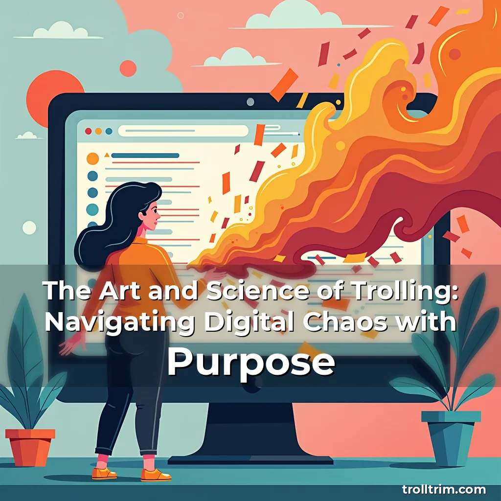 Artistic representation for The Art and Science of Trolling: Navigating Digital Chaos with Purpose